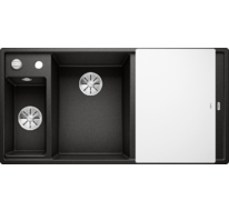 Кухонная мойка Blanco AXIA III 6 S (черный, чаша слева, доска стекло)