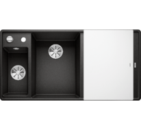 Кухонная мойка Blanco AXIA III 6 S-F (черный, чаша слева, доска стекло)