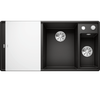 Кухонная мойка Blanco AXIA III 6 S-F (черный, чаша справа, доска стекло)