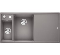 Кухонная мойка Blanco Axia III 6 S (алюметаллик, левая, разделочный столик ясень, с клапаном-автоматом InFino®)