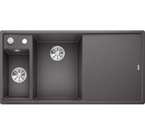 Кухонная мойка Blanco Axia III 6 S (темная скала, левая, доска стекло, с клапаном-автоматом InFino®)