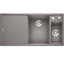 Кухонная мойка Blanco Axia III 6 S-F (алюметаллик, чаша справа, доска стекло, с клапаном-автоматом InFino®)