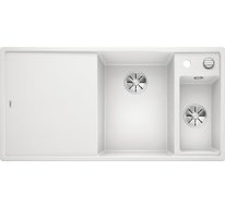 Кухонная мойка Blanco Axia III 6 S (белый, правая, разделочный столик ясень, с клапаном-автоматом InFino®)