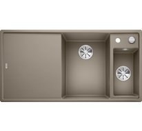 Кухонная мойка Blanco Axia III 6 S (серый беж, правая, доска стекло, с клапаном-автоматом InFino®)