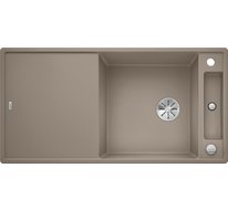 Кухонная мойка Blanco Axia III XL 6 S (серый беж, разделочный столик ясень, с клапаном-автоматом InFino®)