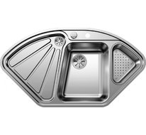 Кухонная мойка Blanco Delta-IF (зеркальная полировка, с клапаном-автоматом InFino®)
