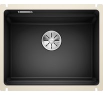 Кухонная мойка Blanco Etagon 500-U (черный, с отводной арматурой InFino®)