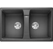 Кухонная мойка Blanco Lexa 8 (темная скала, с отводной арматурой InFino)