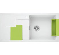 Кухонная мойка Blanco Sity XL 6 S (белый, киви, с отводной арматурой InFino)