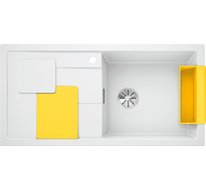 Кухонная мойка Blanco Sity XL 6 S (белый, лимон, с отводной арматурой InFino)