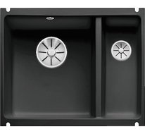 Кухонная мойка Blanco Subline 350/150-U керамика (черный, с отводной арматурой InFino®)