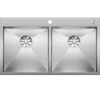 Кухонная мойка Blanco Zerox 400/400-IF/А (зеркальная полировка, с клапаном-автоматом)